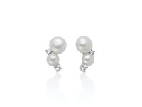 Earrings Miluna Woman in Silver Perla PER2888
